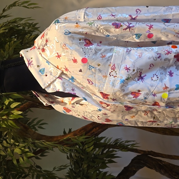 Blume Vader (Balenciaga Graffitti like) blouse NWT - Picture 3 of 13